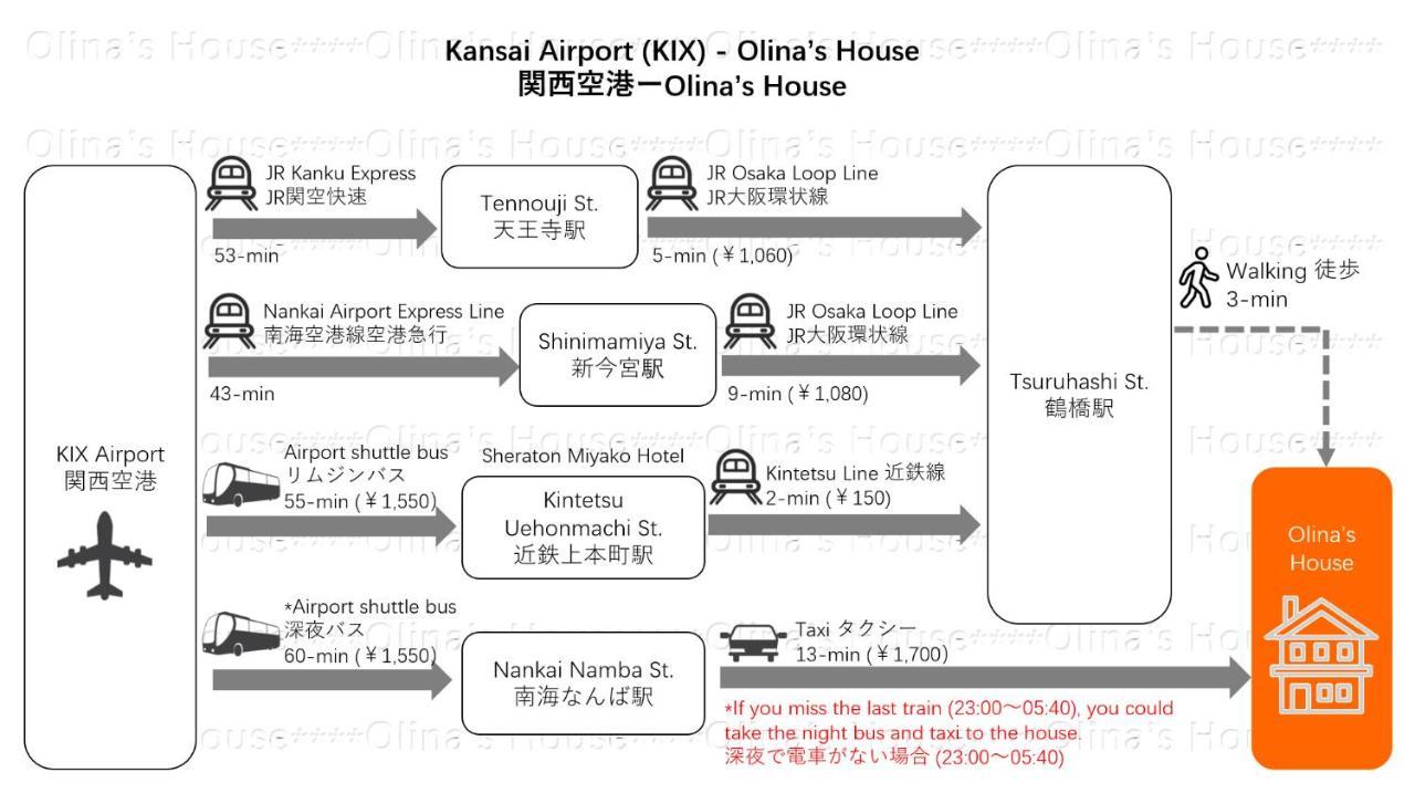 오사카 Olina'S House 아파트 외부 사진